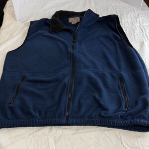 Navy Fleece Vest for Men